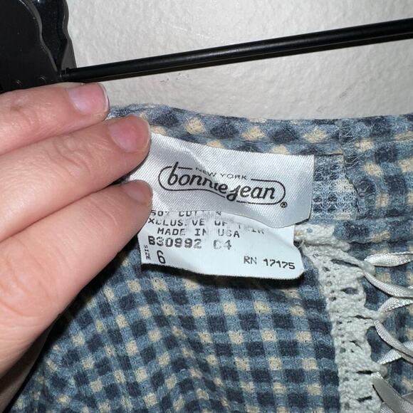 Vintage Bonnie Jean girls plaid dress size 6 - Picture 4 of 4